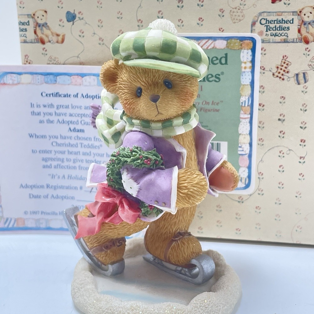 Cherished Teddies Lot 4 Figurines, 2 Plush Vintage Collection Of 6 - Picture 10 of 14
